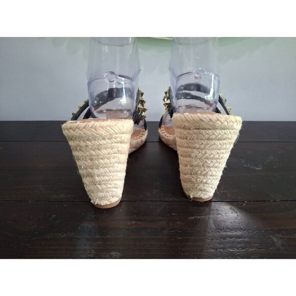 NWT Steven New York Keina Black Espadrille Wedge Sandal/Sz. 9.5M - Picture 7 of 10